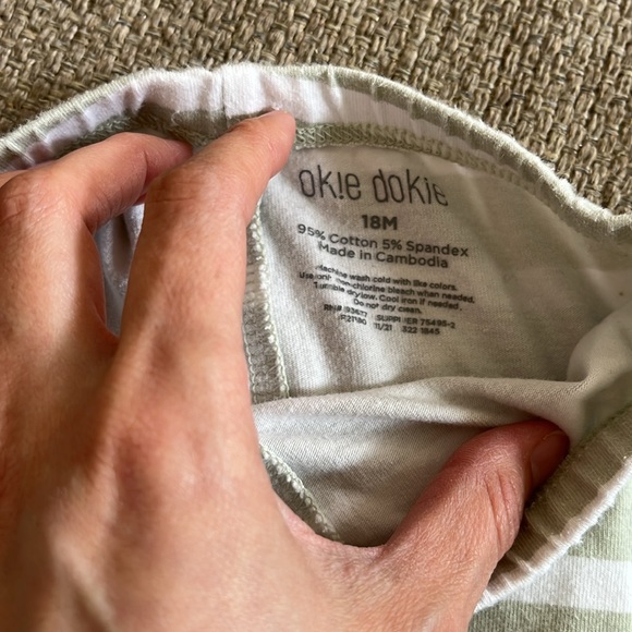 Okie Dokie 18 mth striped leggings - Picture 2 of 3